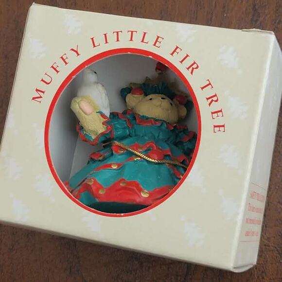 Vintage @1992 Muffy Vanderbear Collection Muffy Little Fir Tree Ornament New - Picture 12 of 12